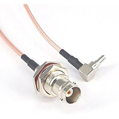 China Cat 1 RG 316 Cable Assembly with MCX Male to TNC Female 15cm Wifi RF Antenna Cable Pigtail for sale