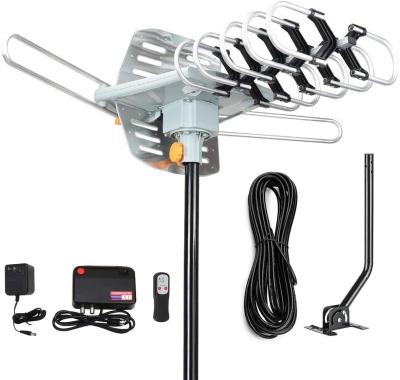 China High Gain Yagi Outdoor UHF VHF TV Antenna with Customized Connector Type and Impendence for sale