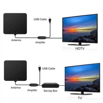China 150 Miles HD Car Ground Satellite Digital TV Antenna with Amplifier V56/U390 28dBi for sale