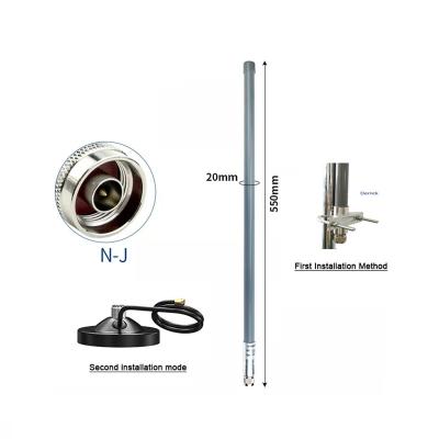 China Waterproof Omni Fiberglass LoRa Antenna for 433mhz 868mhz 915mhz Outdoor Applications for sale
