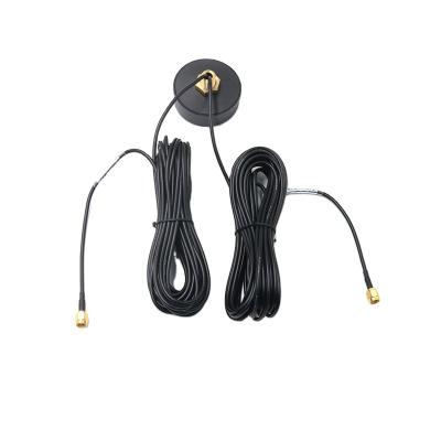 China 3m RG174 Combo GPS GSM Antenna with Cellular and SMA Male Cable for sale