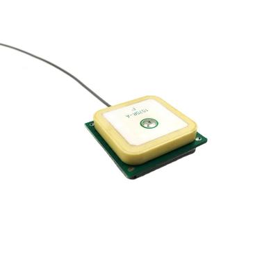 China 25*25*4mm Internal Ceramic Patch GPS Antenna with IPEX Connector for sale