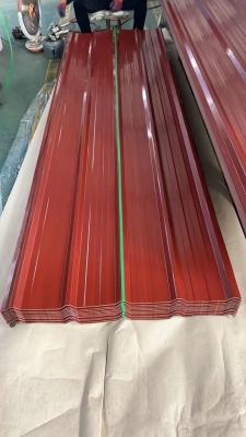China Hoja de techo de color corrugado de 1000-6000 mm / paneles de metal corrugado de esparcimiento cero en venta