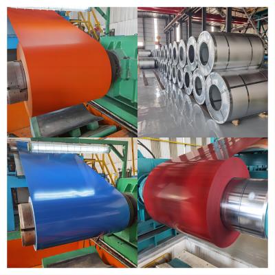 China Folha de bobina de aço revestida por cor RAL com resistência à tração de 300-550 MPa à venda