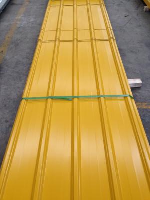 China Hoja de techo de metal corrugado galvanizado a medida / Hoja de techo de techo de color con recubrimiento Gi en venta
