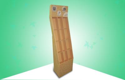 China Natural Eco Friendly Kraft Cardboard Display Racks 12 Cells Promoting Electronic Items for sale