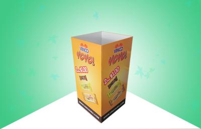 China Popular Retail Dump Bins Cardboard Promoting Cookies , Easy Assemble for sale