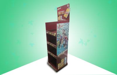 China OEM / ODM Four Shelf Cardboard Display Stands , Bear Cardboard Advertising Displays for sale