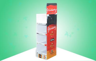 China Heavy-duty 4 Sheves Pop Cardboard Display Stands Promoting Beer Drinks etc for sale
