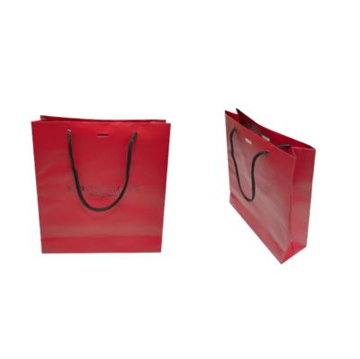 China ISO Large Custom Paper Shopping Bag With Company Logo Private Label for sale