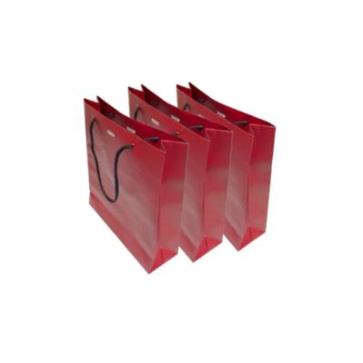China Offset Printing Personalized Paper Shopping Bags Recyclable with Hand Length Handle for sale