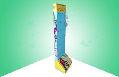 China One Side Cardboard Pop Displays Stand With Plastic Hooks , Haning Disney Kids Watches for sale
