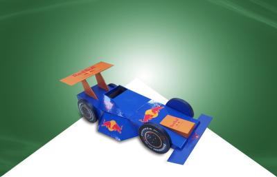 China Paper Cardboard Point Of Sale Display Stands Display Models for RED BULL Racing Car for sale