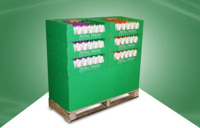Chine Affichage vert de palette de carton pour des produits de soins de la peau avec 6 plateaux à vendre