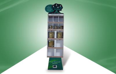 China Custom 12 - Cell Pop Cardboard Display Stands For Books Magazine Cd for sale