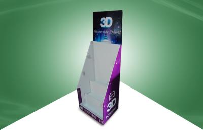 China Exposição a três níveis do escaninho da descarga do cartão Eco-amigável para o cartaz 3D à venda