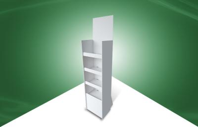 China White Free Standing Display Unit , Cardboard Floor Pallet Display Racks for sale