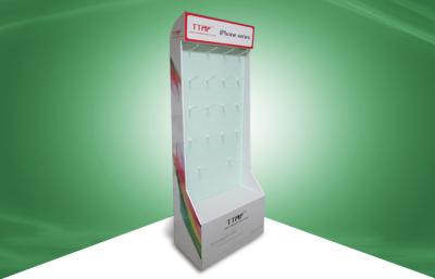 China Color Printing Corrugated Cardboard Product Display Stands Free Standing for sale