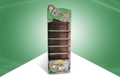 China Five Shelf Pos Cardboard Displays , Logo Cardboard Shop Display For Snacks for sale
