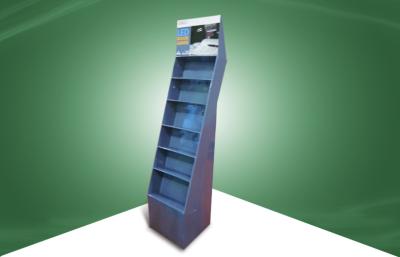 China Retail Grey Cardboard Free Standing Display Units , Custom Display Stands For Promotion for sale