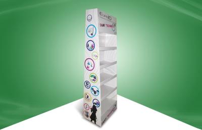 China Five Shelf Cardboard Display Stands Cardboard Floor Display for Electronic Products for sale