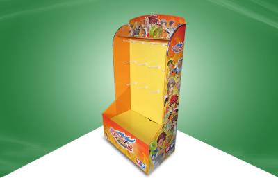 China Yellow Retail Desktop Pop Cardboard Display Stand For Kid ' S Game Products for sale