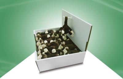 China Countertop POP Display Box Cardboard Countertop Displays Tray with UV Coating for sale