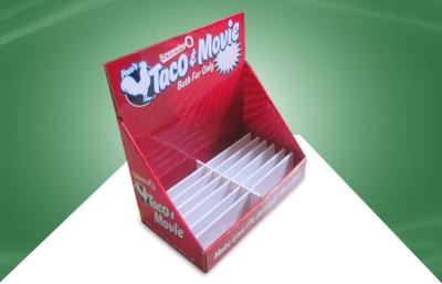 China Roter Pappecountertop zeigt Papptischplatten-Schaukarton für erwachsene Produkte an zu verkaufen