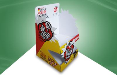 China Eye - catching Cardboard Counter Displays / Cardboard Tabletop Display Box For Spray for sale