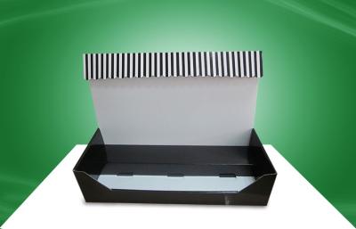 China Custom Black Cardboard Countertop Displays Box Supermarket use for sale