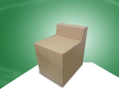 China Strong Assemble Corrugated Cardboard Furniture Chair 100kgs Weight Loading Ability for sale