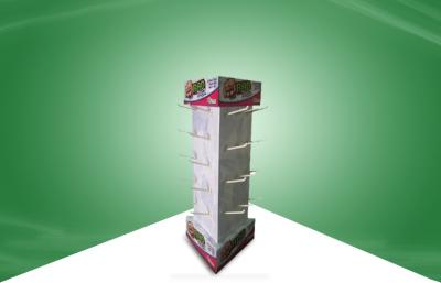 China All-round Show Rotating Countertop Cardboard Retail Display with Hook for sale