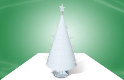 China Soporte de exhibición único blanco de gancho de la cartulina del diseño para los regalos de la Navidad en venta