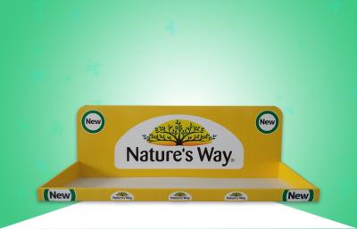 China Glossy Yellow Cardboard Trays/ PDQ Display Promoting Medicine & Healthcare Products with Light Weight Design for sale