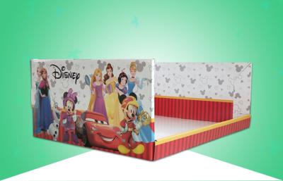 China Stackable Heavy Duty Cardboard Display Trays / PDQ Trays Under Disney Brand for sale