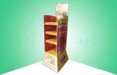 China Robust POP Cardboard Display 4 Shelves Biodegradable Material For Promoting Bread Foods for sale