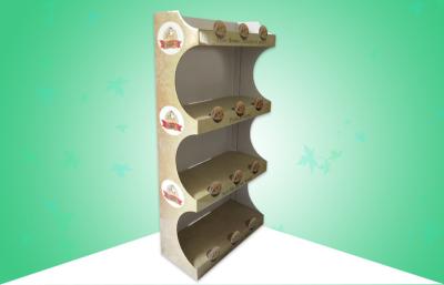 China 4 - Shelf Cardboard Free Standing Display Units FSDU For Selling Banana Chips for sale