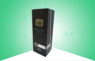 China Wine Hard Cardboard Packaging Boxes Thick Board Customized With Metal Tag for sale