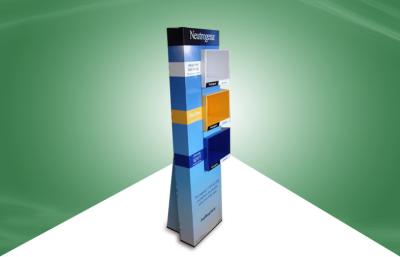 China Eye Catching Point Of Purchase Pop Cardboard Display Stand For Neutrogena Cosmetics for sale