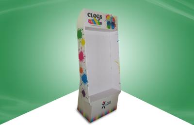 China Customized POS Cardboard Displays , Hook Floor Display Stand for Kids Shoes for sale