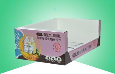 China Bandejas robustas de la cartulina de la pared doble PDQ con el desinfectante de la mano en venta