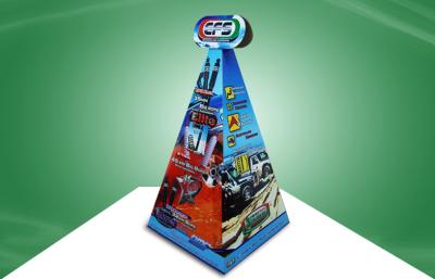 China Unique Design Cardboard Display Stands Car Accessory Floor Display for sale