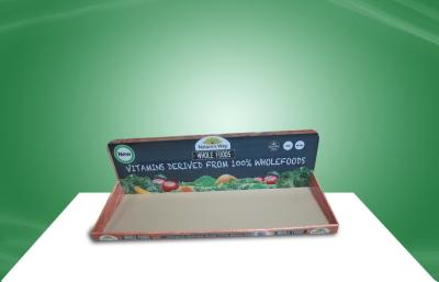 China Wooden Eye Catching PDQ Tray Display , Cardboard Display Trays Promoting Foods for sale