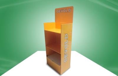 China Custom Yellow  POS Cardboard Displays With PMS Offset Printing For Socks & Underwear Products for sale