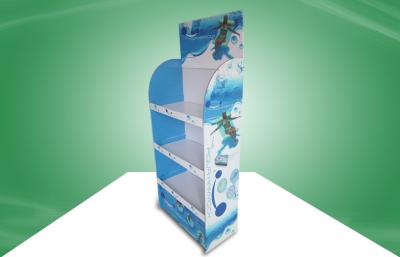 China Heavy Duty POS Cardboard Displays With Three Shelf , 350gsm CCNB And Foam Board for sale