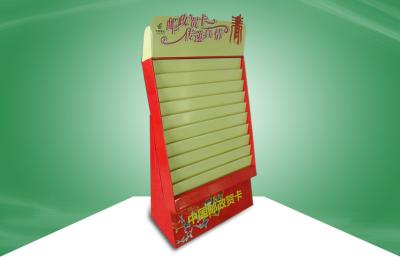 China Christmas Gift Card Cardboard Display Racks With Tiers , recyclable for sale