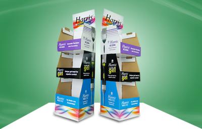 China Stable PDQ Cardboard Advertising Display Recyclable Matt PP lamination for sale