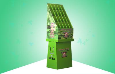 China 20 - Cell Cardboard Free Standing Floor Display With Shiny Finish  100% Recycled Material for sale