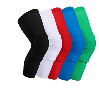 China High Elastic Protection Compression Leg Brace Anti Collision Honeycomb Leg Sleeve for sale