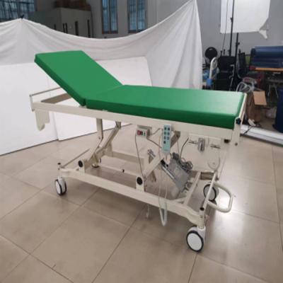 China Cama de exámenes ginecológicos automáticos Cubierta de cuero de PVC de alta densidad colchón sentado equipo médico duradero en venta